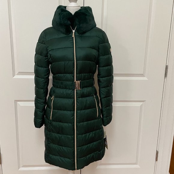 Faux Fur Longline Puffer Jacket MICHAEL Michael Kors - Picture 2 of 8